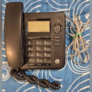 Black Corded Landline Phone